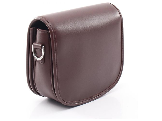 Céline Borsa a tracolla Celine Buzas Triomphe in pelle marrone - vista 2