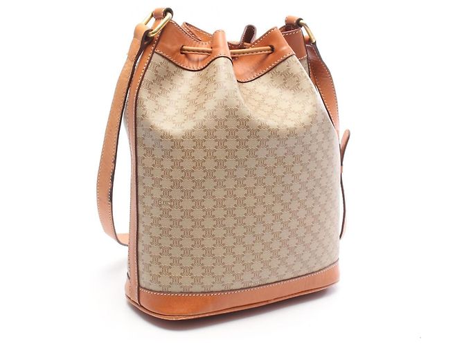 Céline Celine Macadam Schultertasche Braun Beige - Ansicht 2