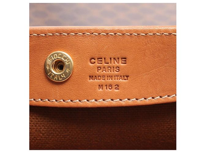 Céline Bolso Tote Celine Macadam Castaño - vista 4