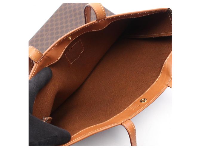 Céline Bolso Tote Celine Macadam Castaño - vista 5