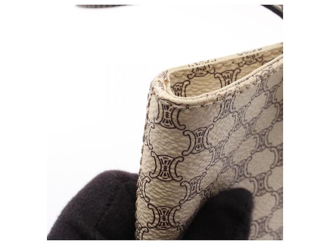 Céline Bolso Tote Celine Macadam Negro Blanco - vista 12