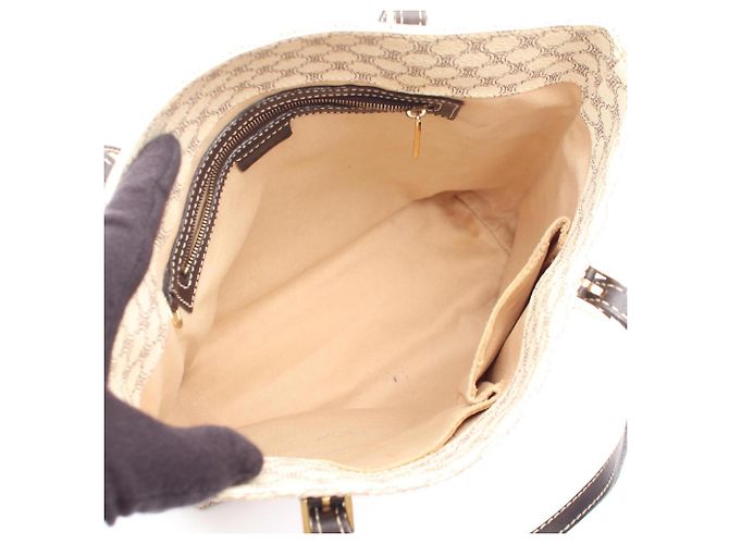 Céline Bolso Tote Celine Macadam Negro Blanco - vista 3