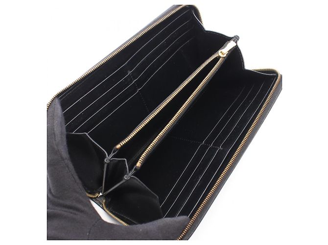 Céline Celine Large Zipped Wallet Schwarz - Ansicht 3