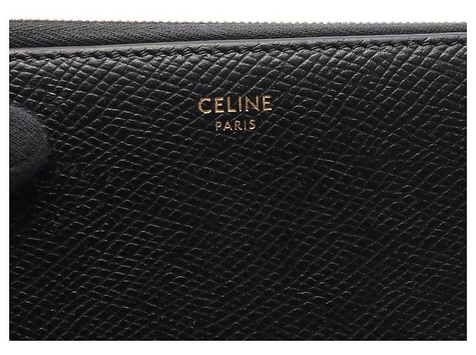 Céline Celine Large Zipped Wallet Schwarz - Ansicht 4