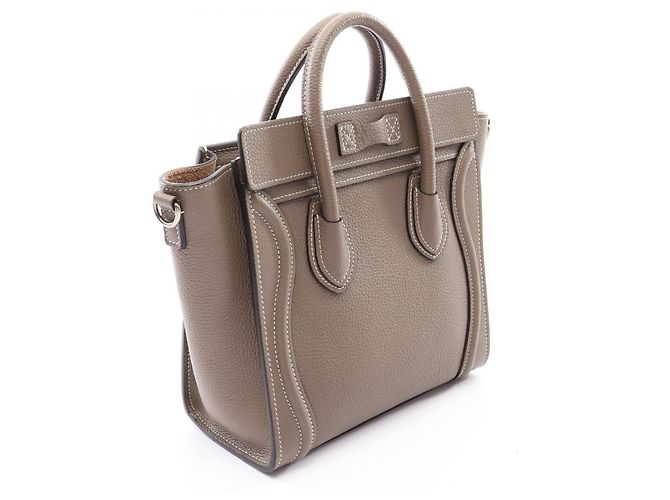 Céline Celine Luggage Nano Shopper Handtasche Braun - Ansicht 2