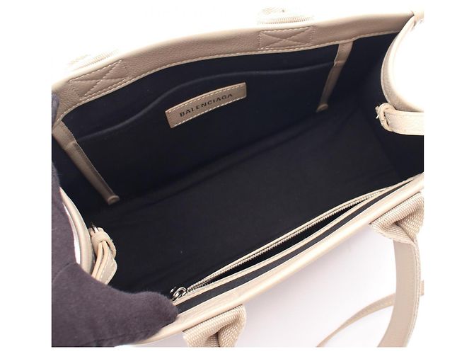 Balenciaga Hardware Tote S Beige - vista 3