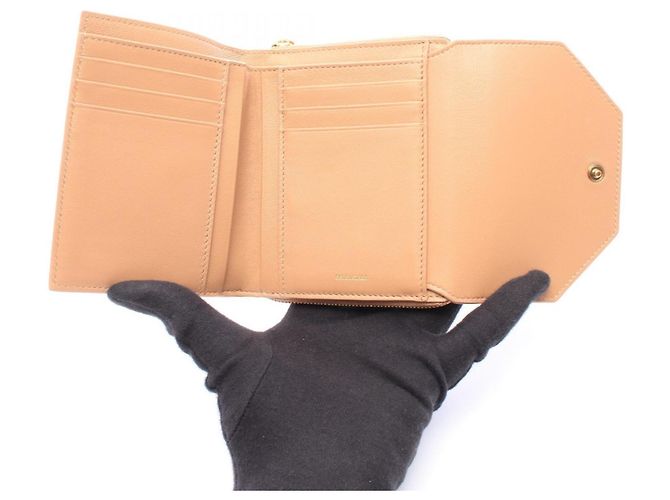 Portafoglio tri-fold Envelope Balenciaga Beige - vista 3