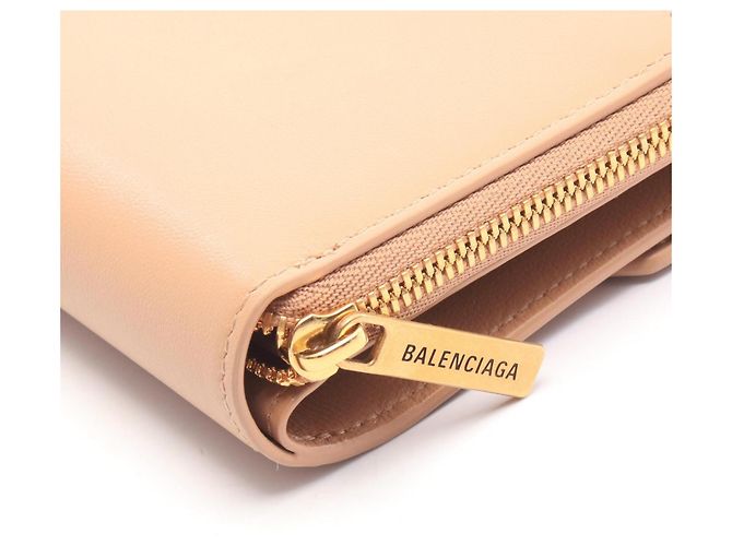 Portafoglio tri-fold Envelope Balenciaga Beige - vista 7
