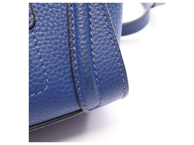 Céline Borsa a mano 2-Way Celine Luggage Nano Shopper Blu - vista 6