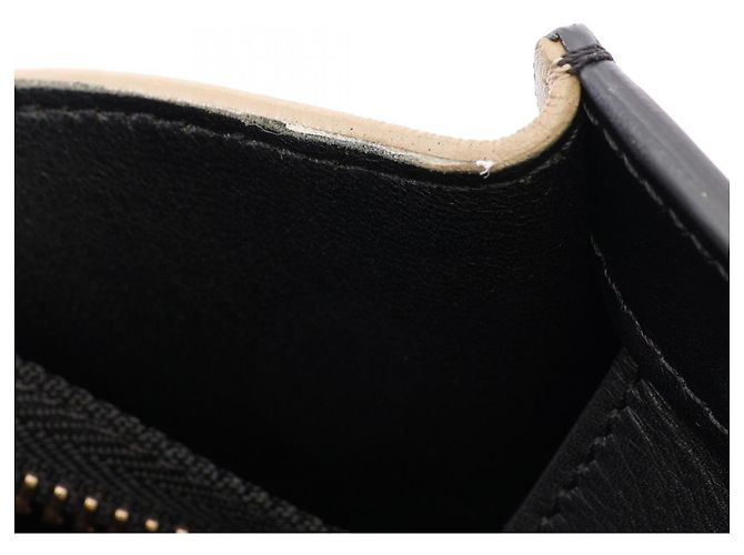 Céline Borsa Tote Celine Luggage Micro Shopper Nero Beige Crudo - vista 11