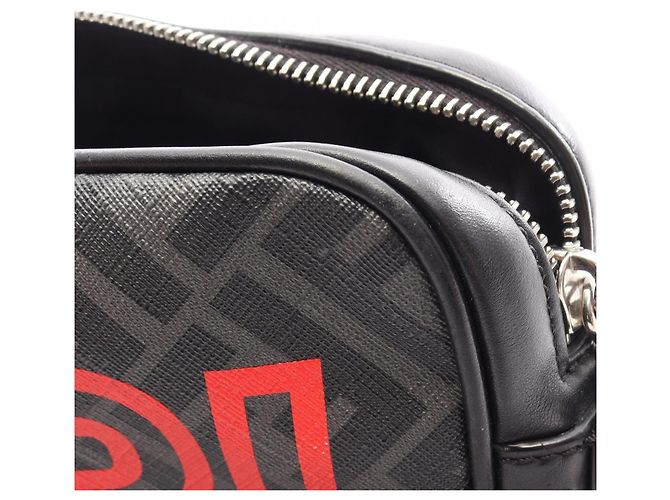 Fendi Coated Canvas Shoulder Handbag Brown Black Multiple colors - view 12