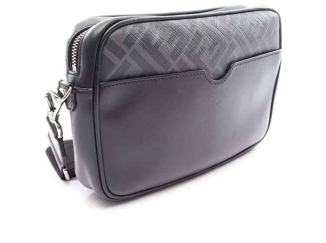Fendi Coated Canvas Shoulder Handbag Brown Black Multiple colors - view 2