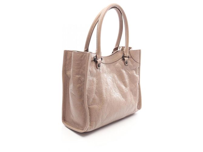 Borsa 2-Way Balenciaga Le City Mini Beige - vista 2