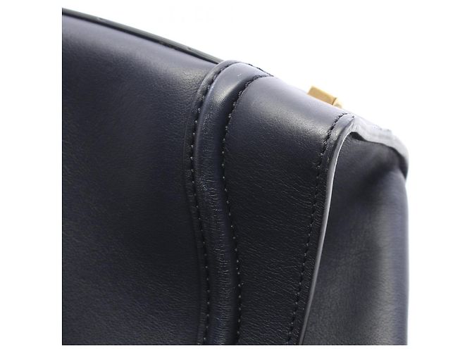 Céline Celine Luggage Mini Shopper Handtasche Marineblau - Ansicht 8