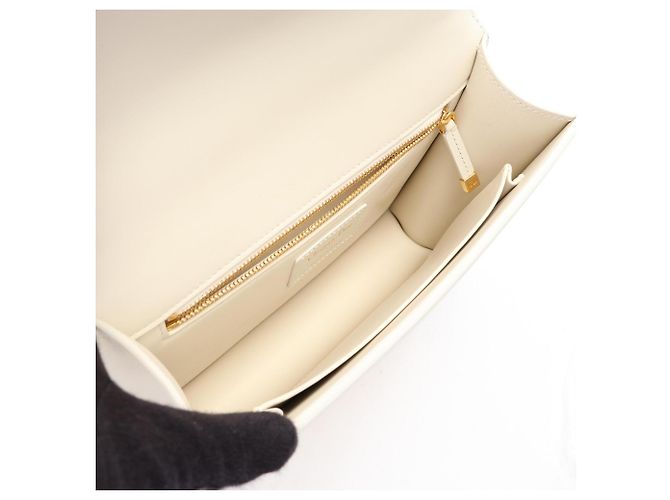 Borsa a tracolla Christian Dior 30 Montaigne Bianco - vista 3