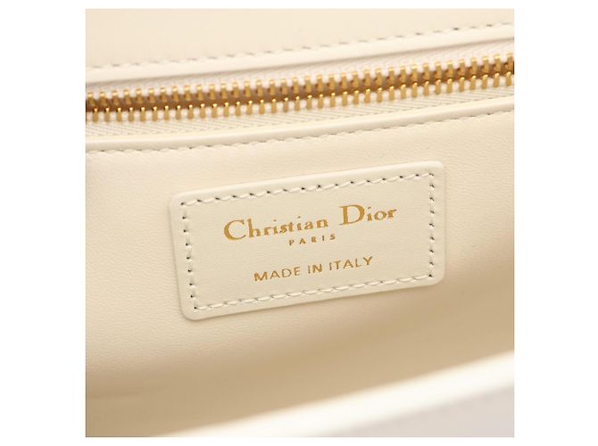 Borsa a tracolla Christian Dior 30 Montaigne Bianco - vista 4
