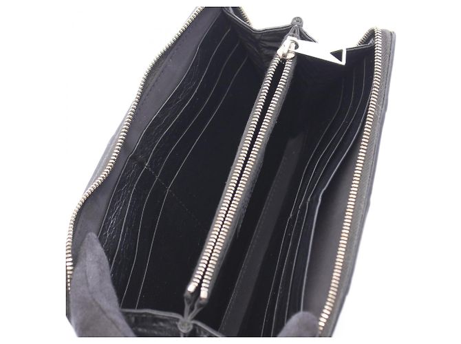 Cartera larga Bottega Veneta Intrecciato Negro - vista 3