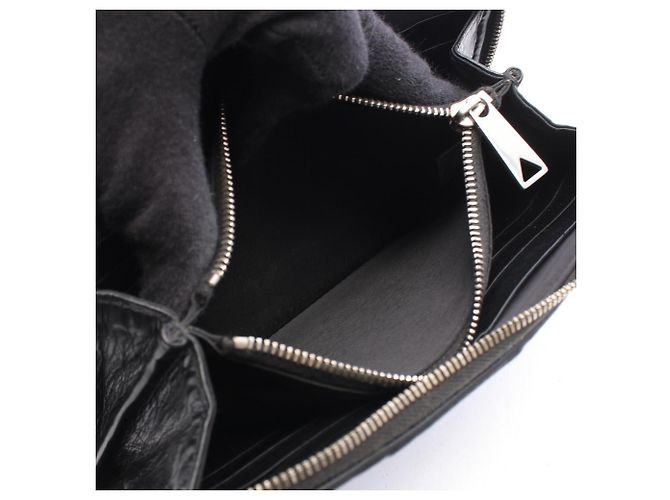 Cartera larga Bottega Veneta Intrecciato Negro - vista 5