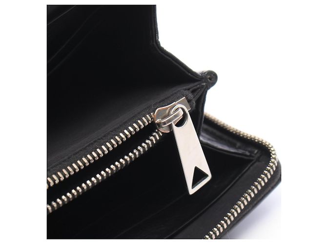 Cartera larga Bottega Veneta Intrecciato Negro - vista 7