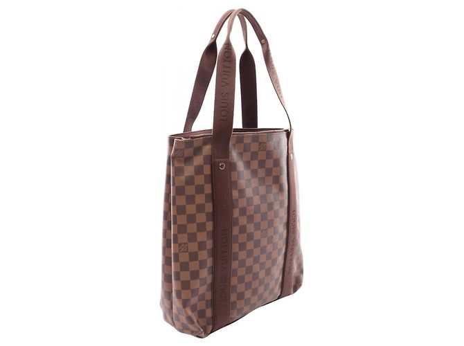 Bolso Louis Vuitton Cabas Bobour Castaño Damier ebene - vista 2