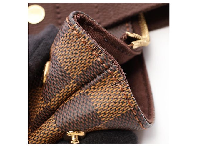 Bolso Louis Vuitton Cabas Bobour Castaño Damier ebene - vista 8