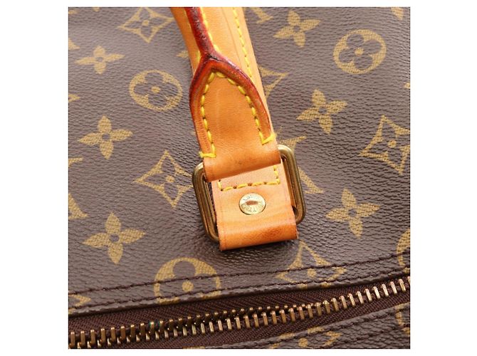 Bolso Boston Louis Vuitton Keepall 55 Monogram Castaño Monograma - vista 11