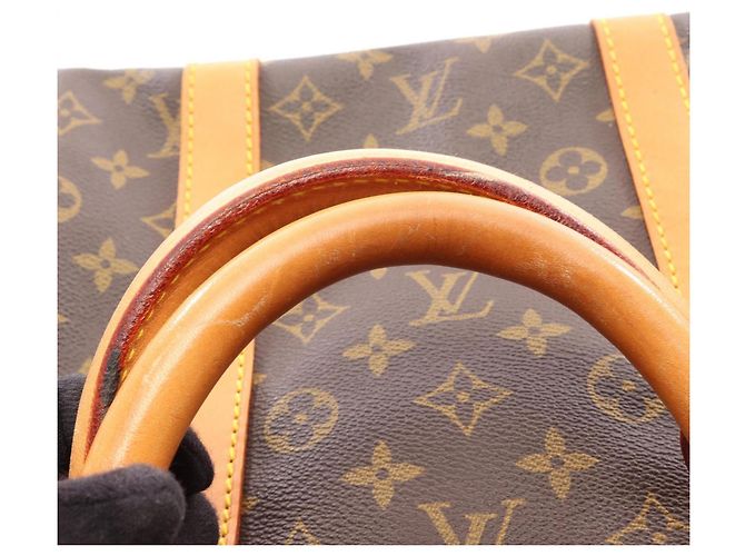 Bolso Boston Louis Vuitton Keepall 55 Monogram Castaño Monograma - vista 13