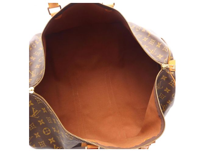 Bolso Boston Louis Vuitton Keepall 55 Monogram Castaño Monograma - vista 3