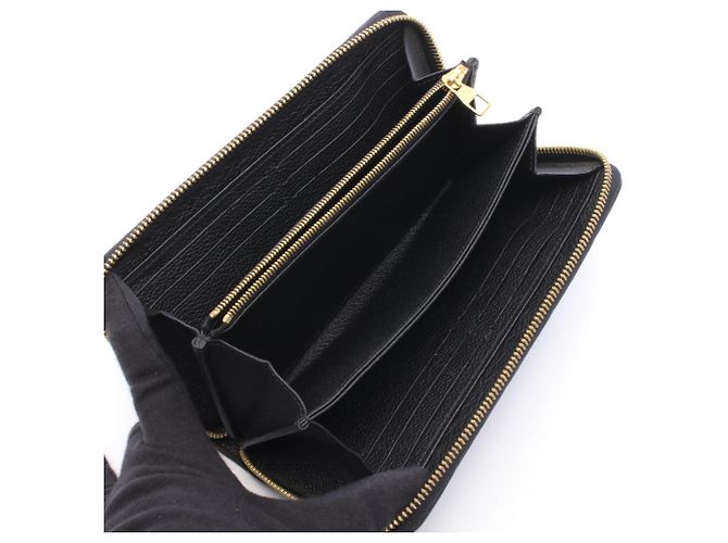 Portafoglio Lungo Louis Vuitton Monogram Empreinte Nero - vista 3
