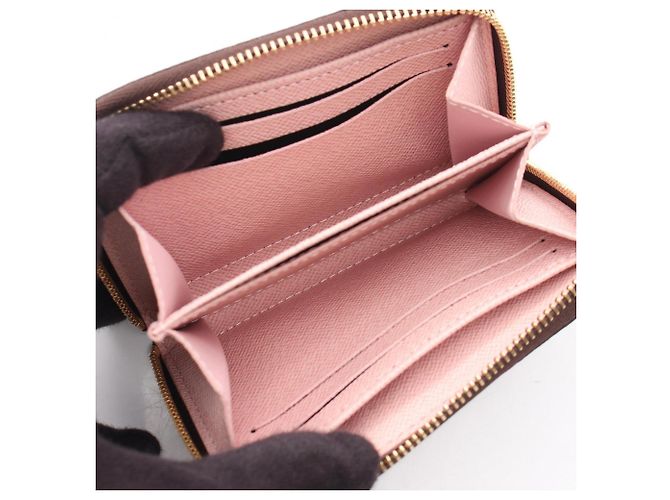 Monedero Zippy Louis Vuitton Castaño Rosa - vista 3