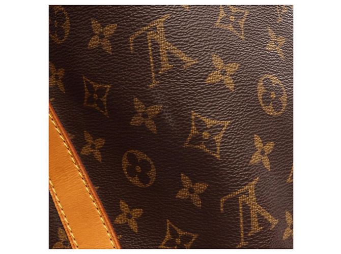 Borsa Louis Vuitton Keepall 60 Monogram Marrone Monogramma - vista 12
