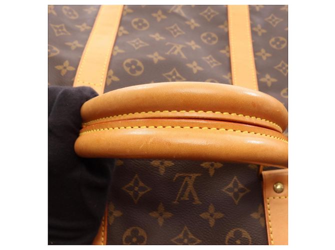 Borsa Louis Vuitton Keepall 60 Monogram Marrone Monogramma - vista 15