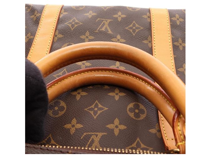 Borsa Louis Vuitton Keepall 60 Monogram Marrone Monogramma - vista 16