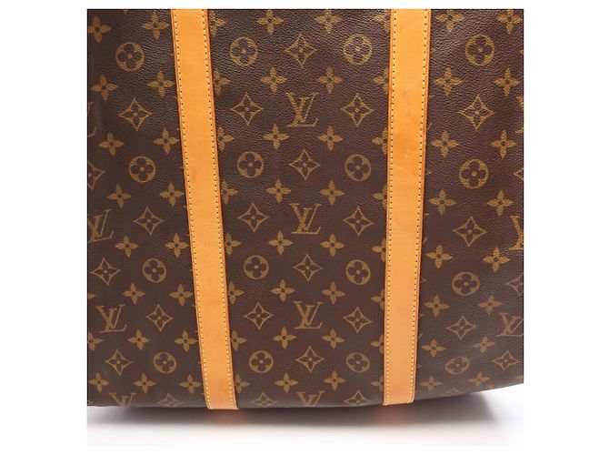 Borsa Louis Vuitton Keepall 60 Monogram Marrone Monogramma - vista 6