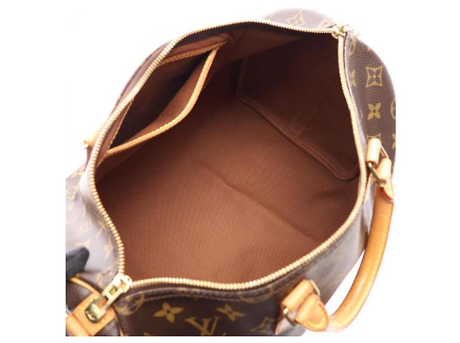 Borsa a mano Louis Vuitton Speedy Bandoulière 35 Monogram Marrone Monogramma - vista 3