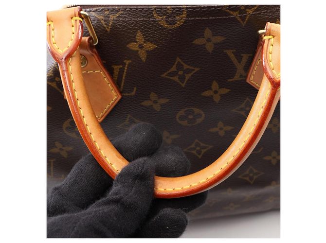 Borsa a mano Louis Vuitton Speedy Bandoulière 35 Monogram Marrone Monogramma - vista 8