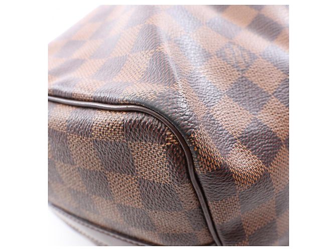 Borsa Louis Vuitton Speedy Bandoulière 30 Damier Ebene Marrone - vista 8