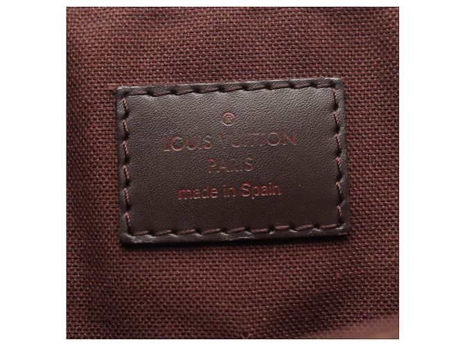 Borsa a tracolla Louis Vuitton District MM Damier Ebene Marrone - vista 4
