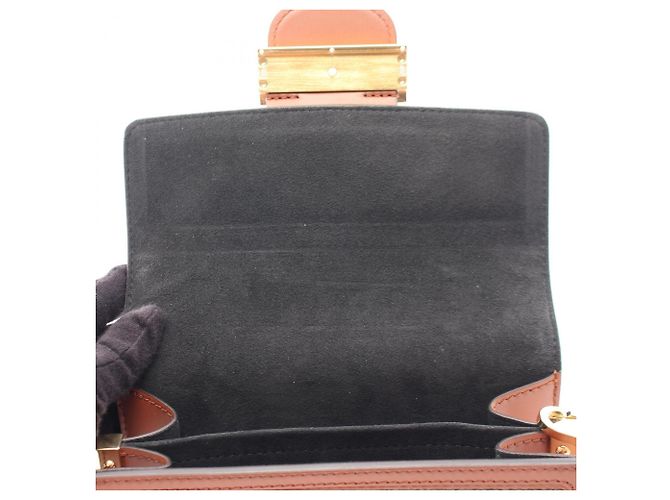 Louis Vuitton Dauphine Mini Schultertasche Braun Beige Monogramm - Ansicht 5