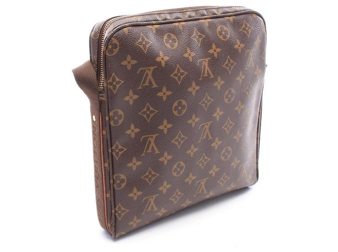 Borsa a tracolla Louis Vuitton Trotteur Bobour Monogram Marrone Monogramma - vista 2