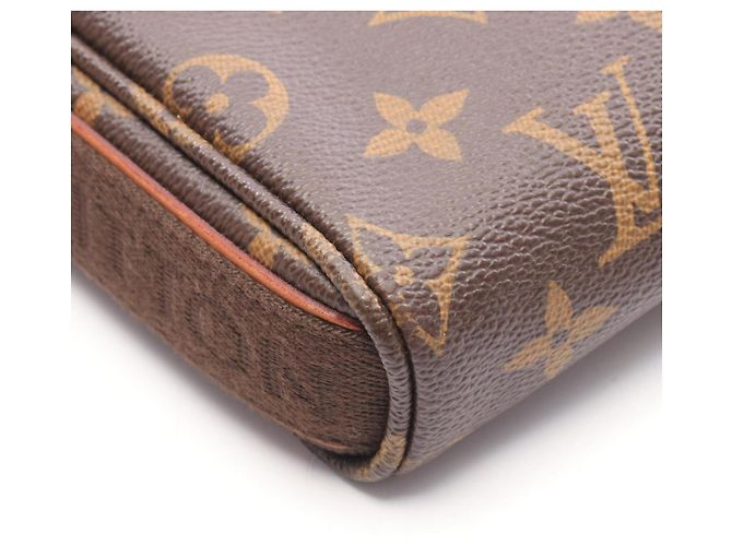 Borsa a tracolla Louis Vuitton Trotteur Bobour Monogram Marrone Monogramma - vista 7