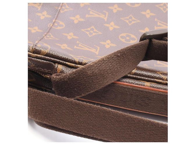 Borsa a tracolla Louis Vuitton Trotteur Bobour Monogram Marrone Monogramma - vista 8