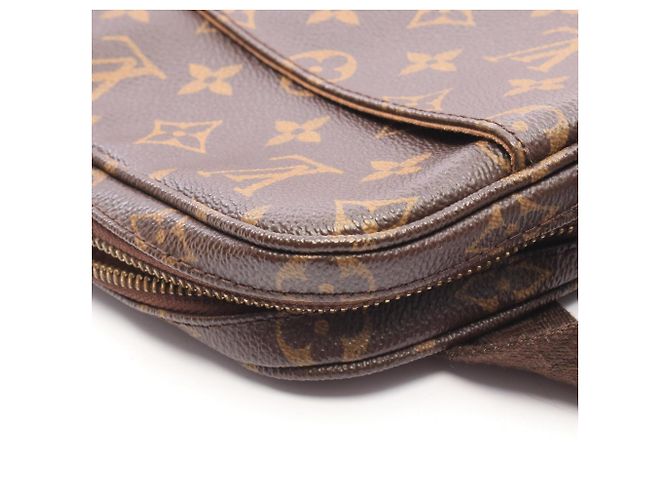 Borsa a tracolla Louis Vuitton Trotteur Bobour Monogram Marrone Monogramma - vista 9
