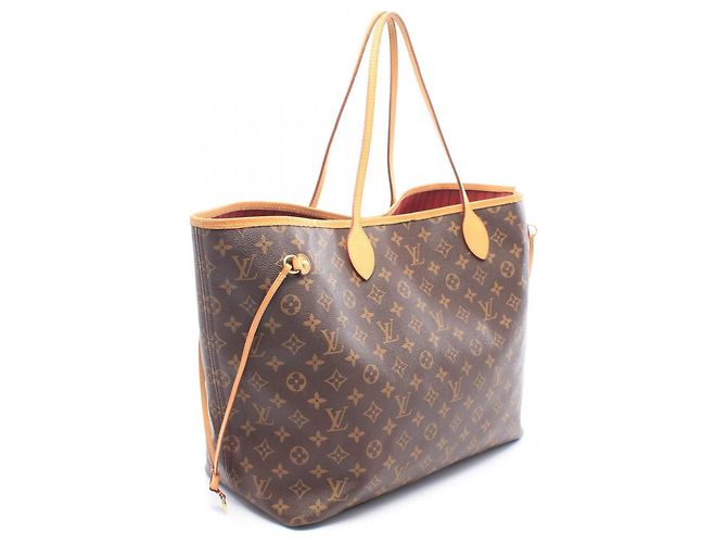 Louis Vuitton Neverfull GM Tote Bag Braun Fuschia Monogramm - Ansicht 2