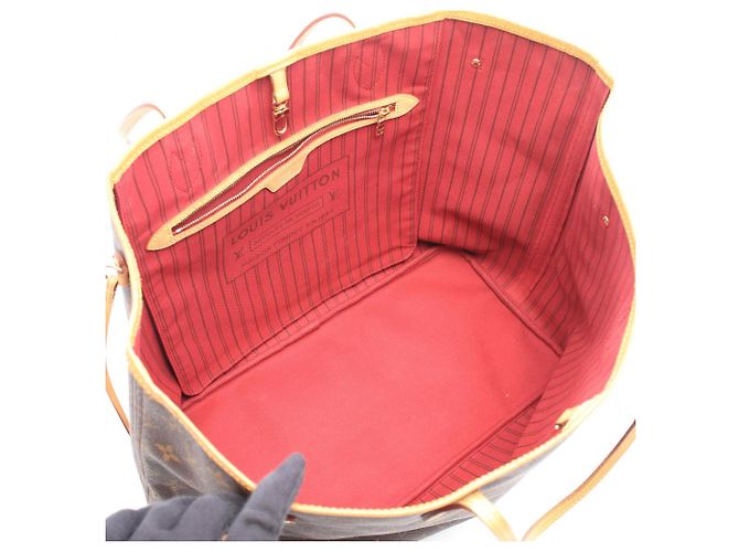 Louis Vuitton Neverfull GM Tote Bag Braun Fuschia Monogramm - Ansicht 3