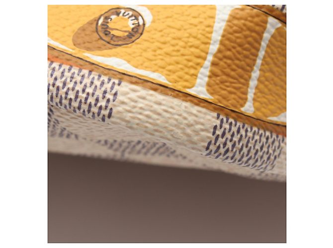 Louis Vuitton Neverfull MM Summer Trunk Tote Bag Weiß Mehrfarben - Ansicht 6
