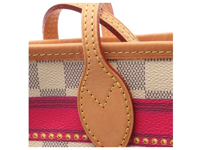 Louis Vuitton Neverfull MM Summer Trunk Tote Bag Weiß Mehrfarben - Ansicht 9