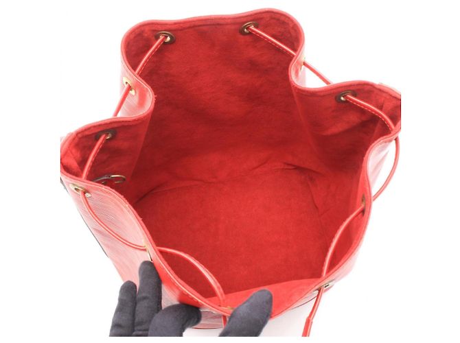 Borsa a tracolla Louis Vuitton Noe Epi Castilian Red Rosso - vista 3