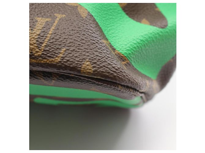Borsa Tote Louis Vuitton Neverfull MM Hawaii Limited Edition Marrone Verde Monogramma - vista 8