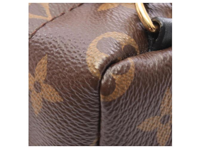 Zaino Louis Vuitton Palm Springs Mini Marrone Nero Monogramma - vista 5